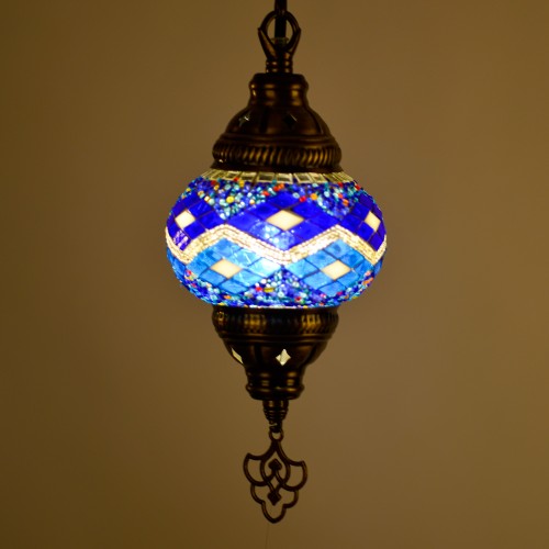 Authentic Single Ceiling Pendant Chandelier Mosaic Lamp